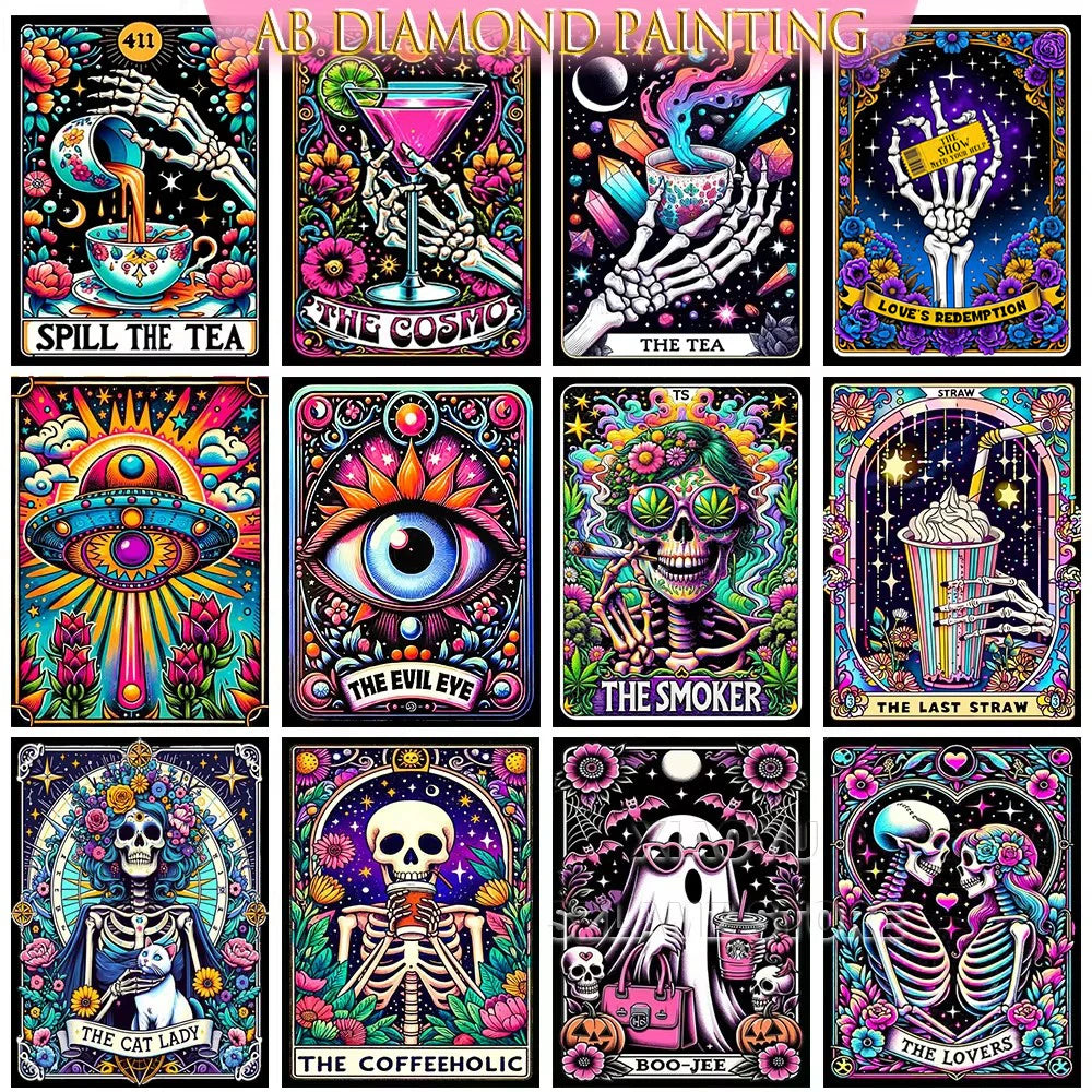 “Have a Day You Deserve” Skeleton - 5D Diamond Painting Kit