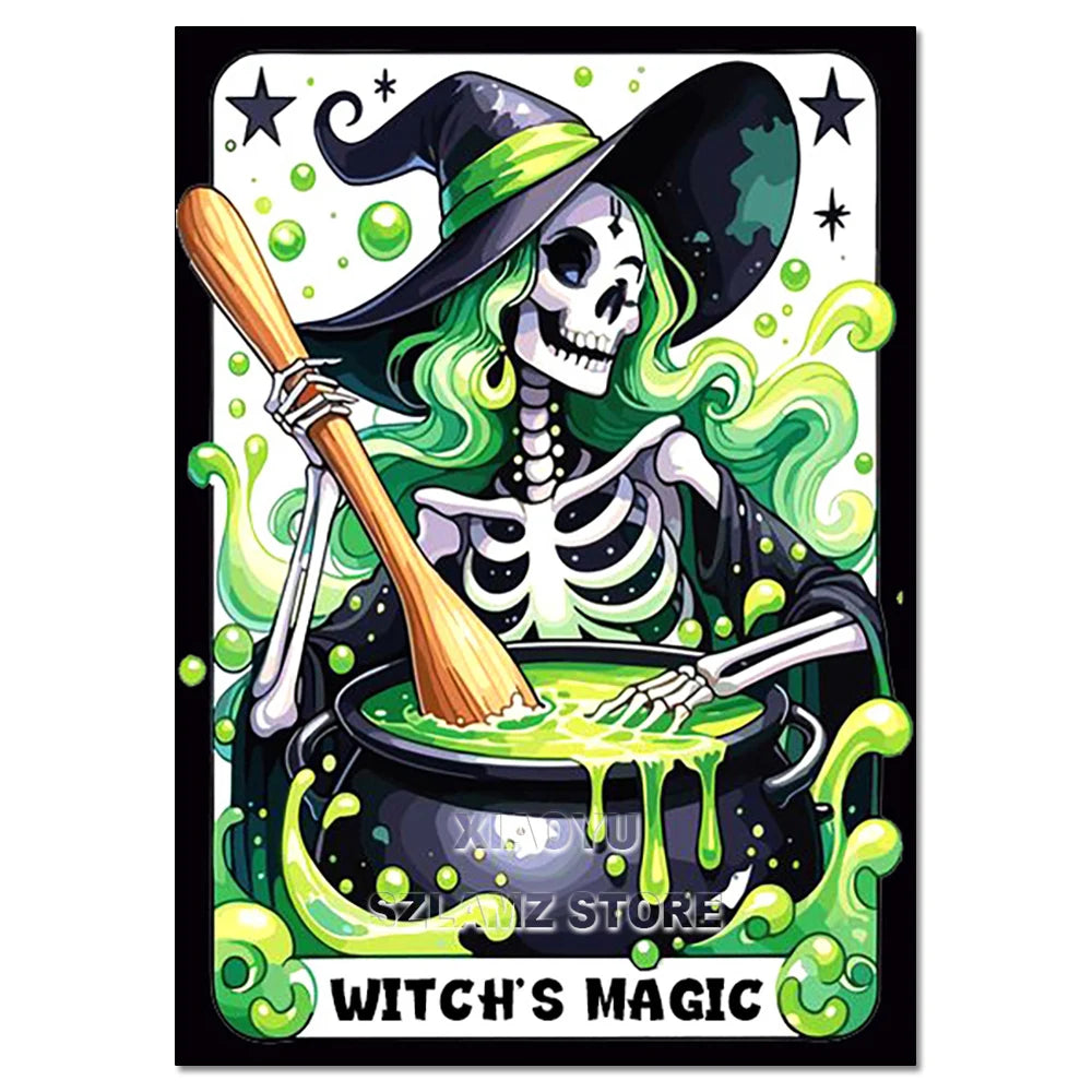“Have a Day You Deserve” Skeleton - 5D Diamond Painting Kit