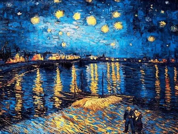 Starry Night Over the Rhône - 5D Diamond Painting Kit