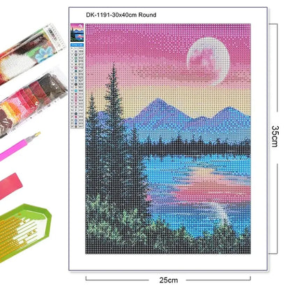 Starry Night Over the Rhône - 5D Diamond Painting Kit
