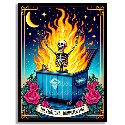 “Have a Day You Deserve” Skeleton - 5D Diamond Painting Kit