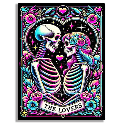 Drama Queen Skeleton - 5D Diamond Painting Kit