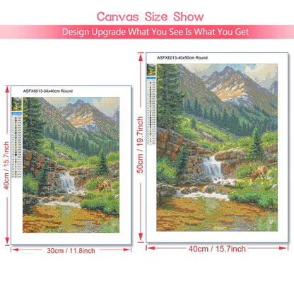 DIY 5D Diamond Painting Landscape Forest Art Rhinestone Picture Full Circle Mosaic Cross Stitch Kits Home Decor Hobby Gift
