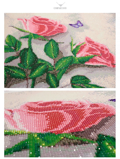 Fox and Hound - 5D Snow White Diamond Painting Kit