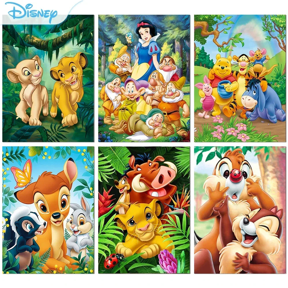 Fox and Hound - 5D Snow White Diamond Painting Kit