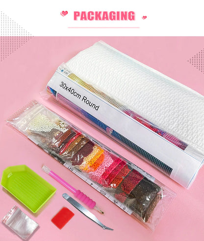 Fairy Tale Princess & Seven Friends – 5D DIY Diamond Painting Kit