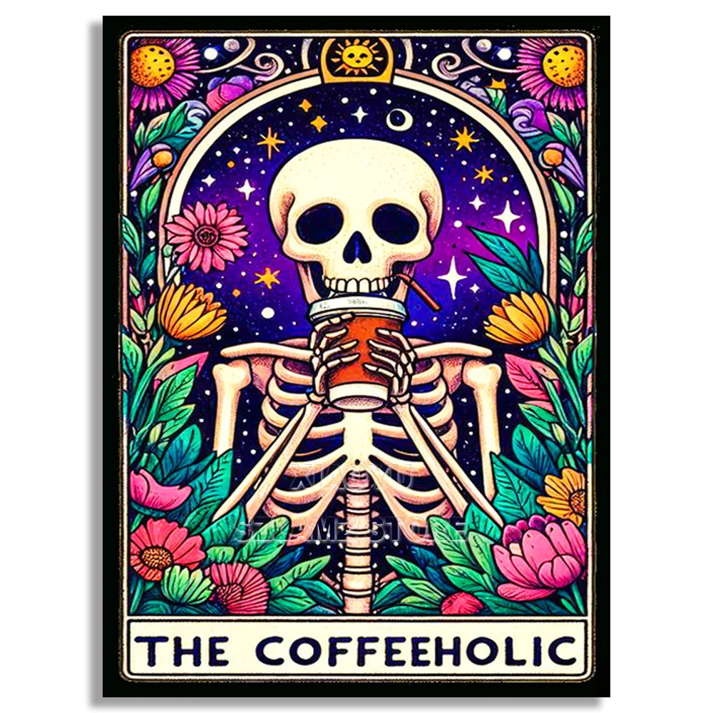 The Cat Lady Skeleton - 5D Diamond Painting Ki