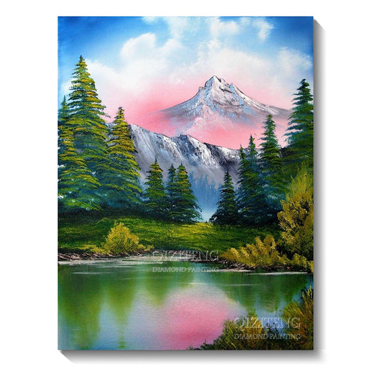 DIY 5D Diamond Painting Landscape Forest Art Rhinestone Picture Full Circle Mosaic Cross Stitch Kits Home Decor Hobby Gift