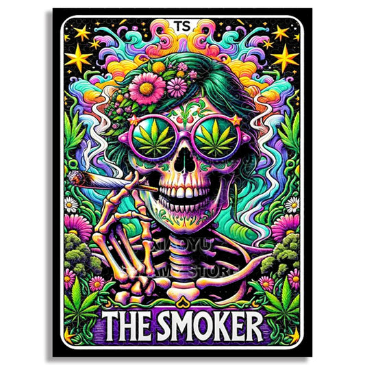 The Smoker Skeleton - 5D Diamond Painting Kit