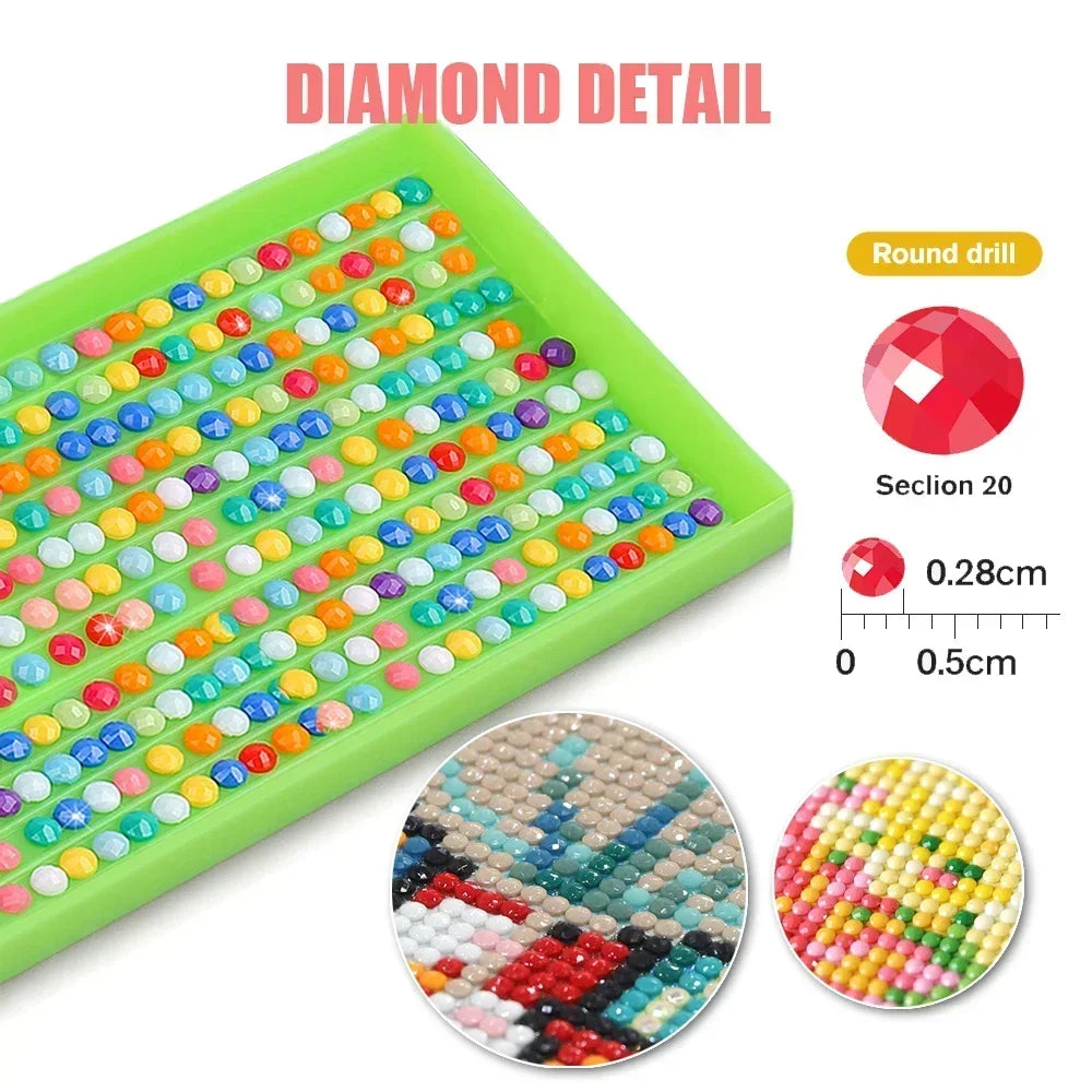 DIY 5D Diamond Painting Landscape Forest Art Rhinestone Picture Full Circle Mosaic Cross Stitch Kits Home Decor Hobby Gift